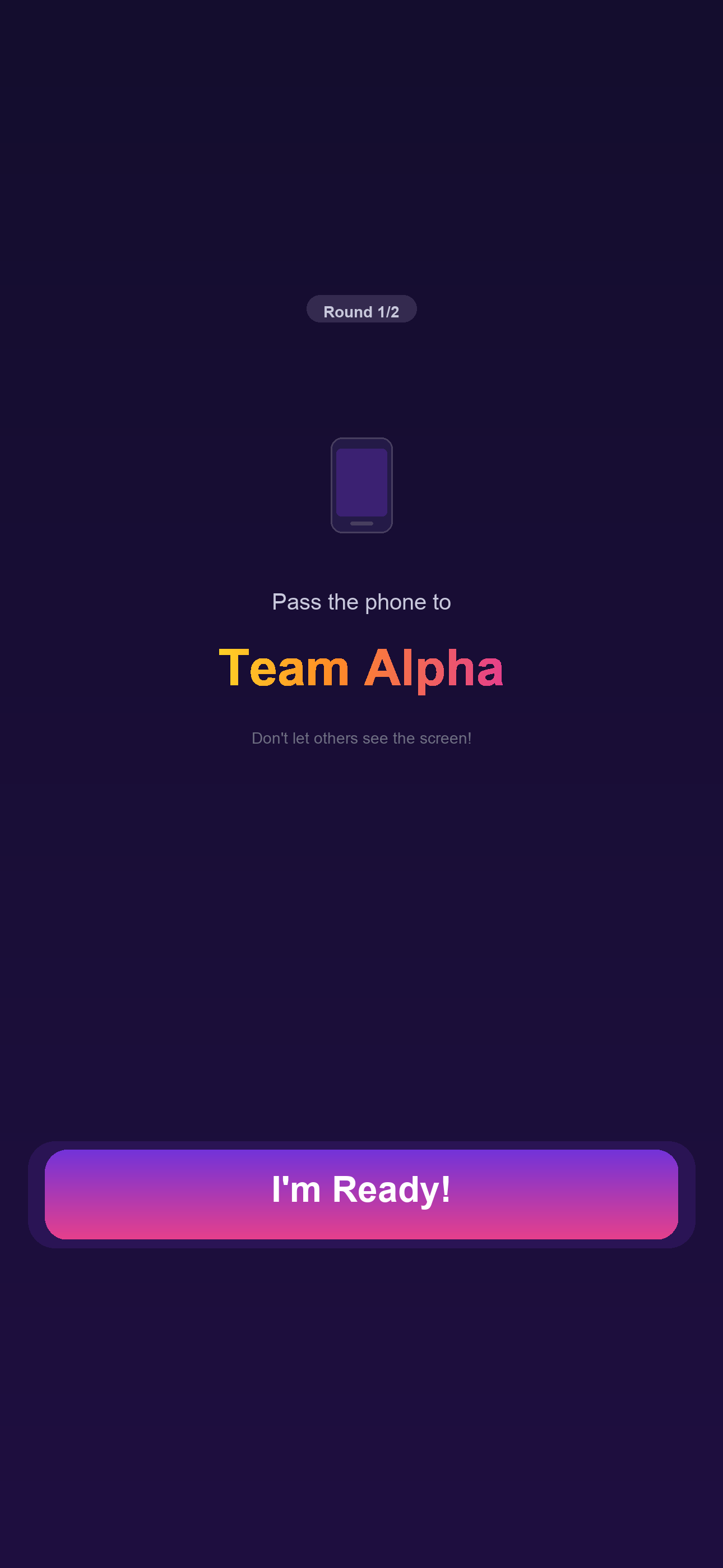 Ready Screen